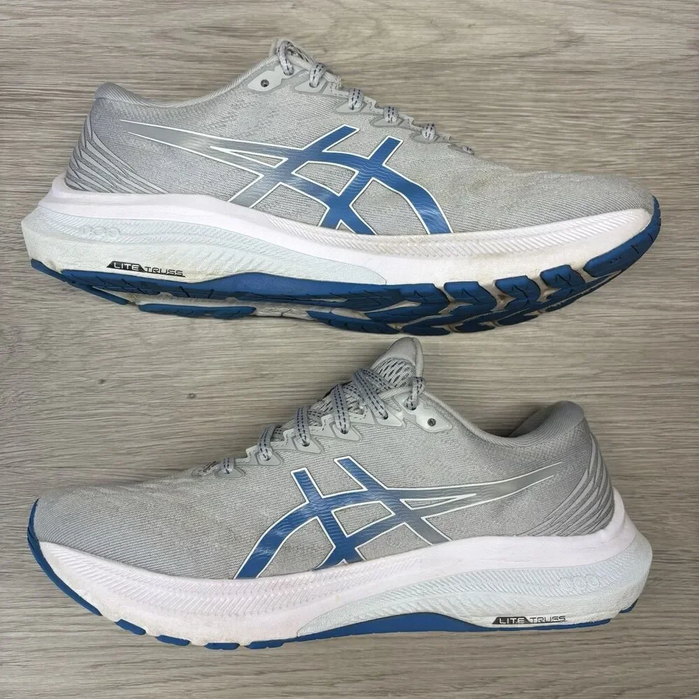 ASICS GT 2000 Gel Kayano Running Shoes Gray Blue Womens Size 10 Mesh Lite Truss